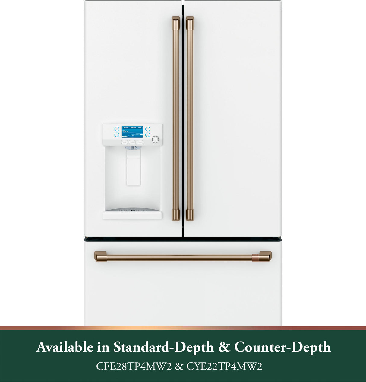 Café™ ENERGY STAR® 22.1 Cu. Ft. Smart Counter-Depth French-Door Refrigerator with Hot Water Dispenser