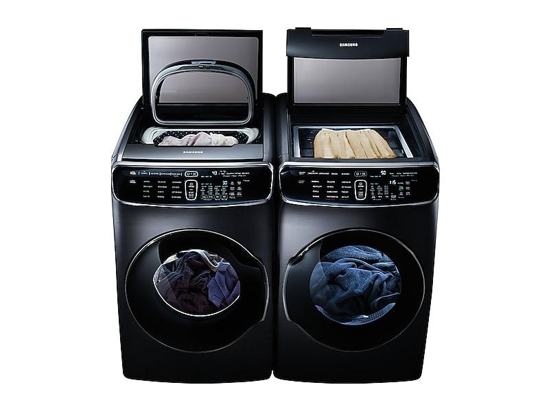 7.5 cu. ft. Smart Gas Dryer with FlexDry™ in Black Stainless Steel