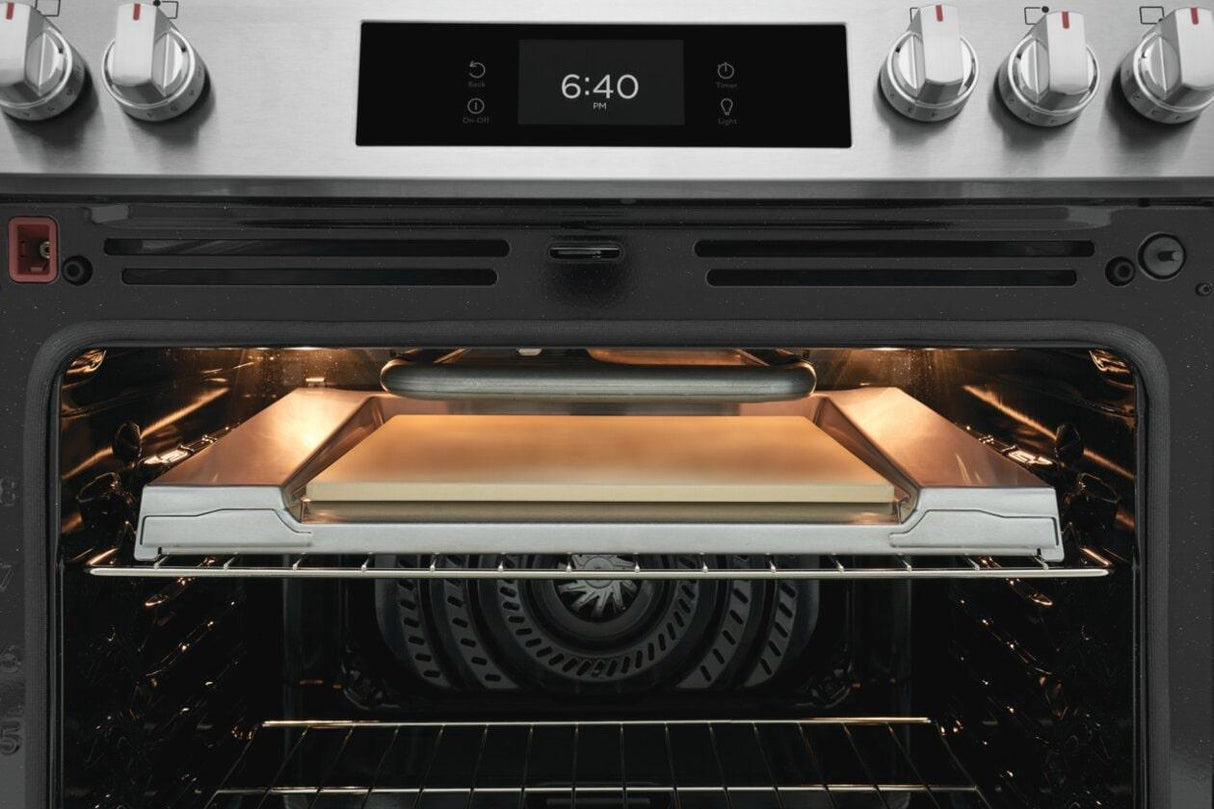 30" Front Control Gas Range with Stone-Baked Pizza