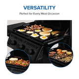 Freestyle? 24 Inch Pre-seasoned Non-Stick Griddle , Natural Gas, Black