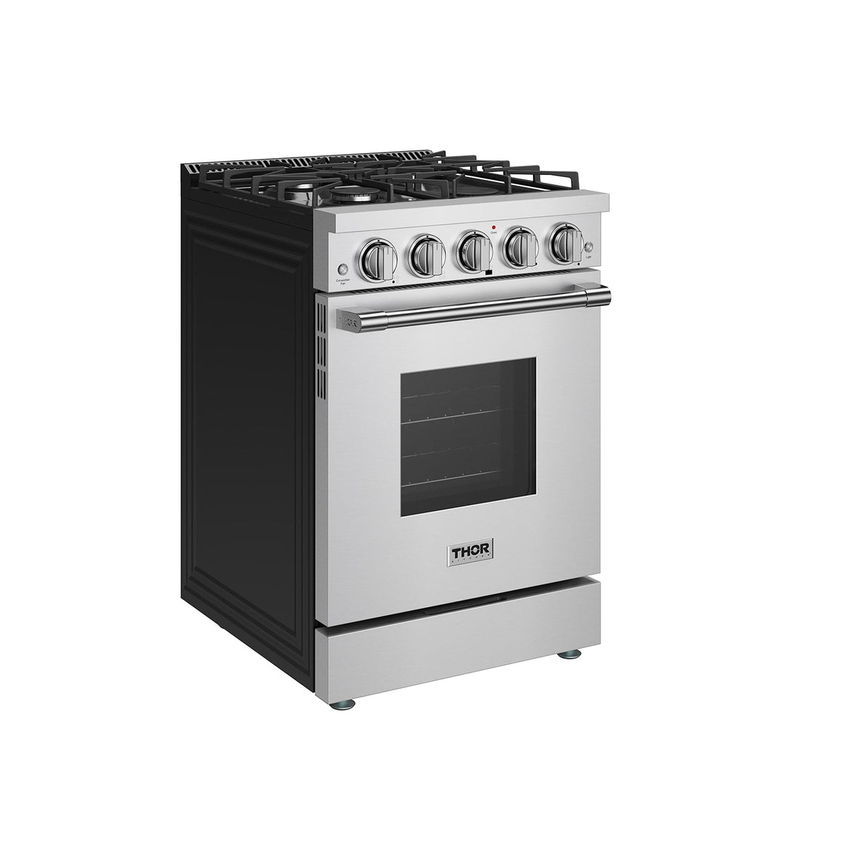 24 Inch S Series Professional Gas Range - Stainless Steel