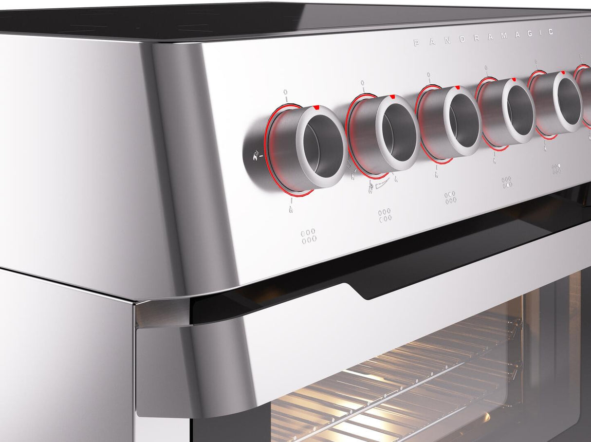Panoramagic 36 Inch Electric Freestanding Range in Stainless Steel with Trim