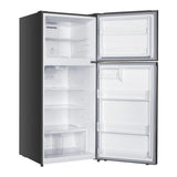 Verona VEFTF2817RSL 28 inch Top Freezer Refrigerator with 17.6 cu. ft. Total Capacity, Reversible Doors, Recessed Handle, Energy Star (Stainless Steel Look)