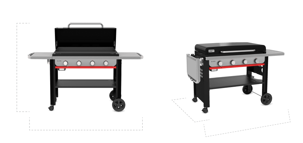 Slate® 36 Rust-Resistant Griddle (Liquid Propane) - Black