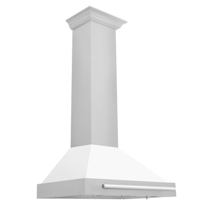 ZLINE 30 in. Convertible Stainless Steel Range Hood with Stainless Steel Handle (KB4STX-30) [Color: White Matte]