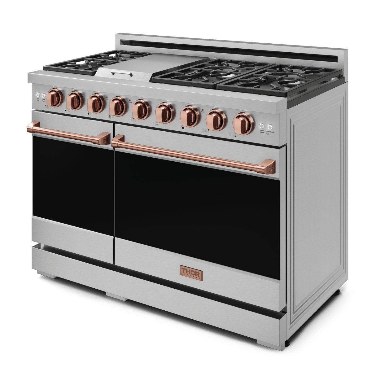 48 Inch Professional Lp Range With Pro-style Knobs In Stainless Steel/rose Gold  Gordon Ramsay Series