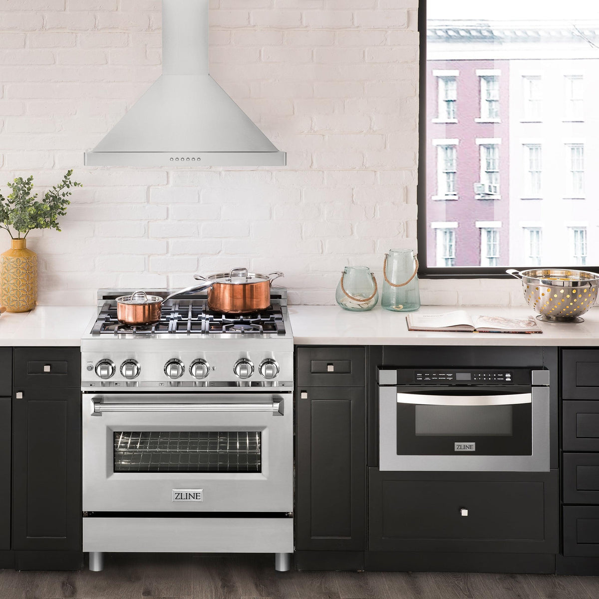 ZLINE Alpine Series Ducted Wall Mount Range Hood in Stainless Steel (ALP10WL)