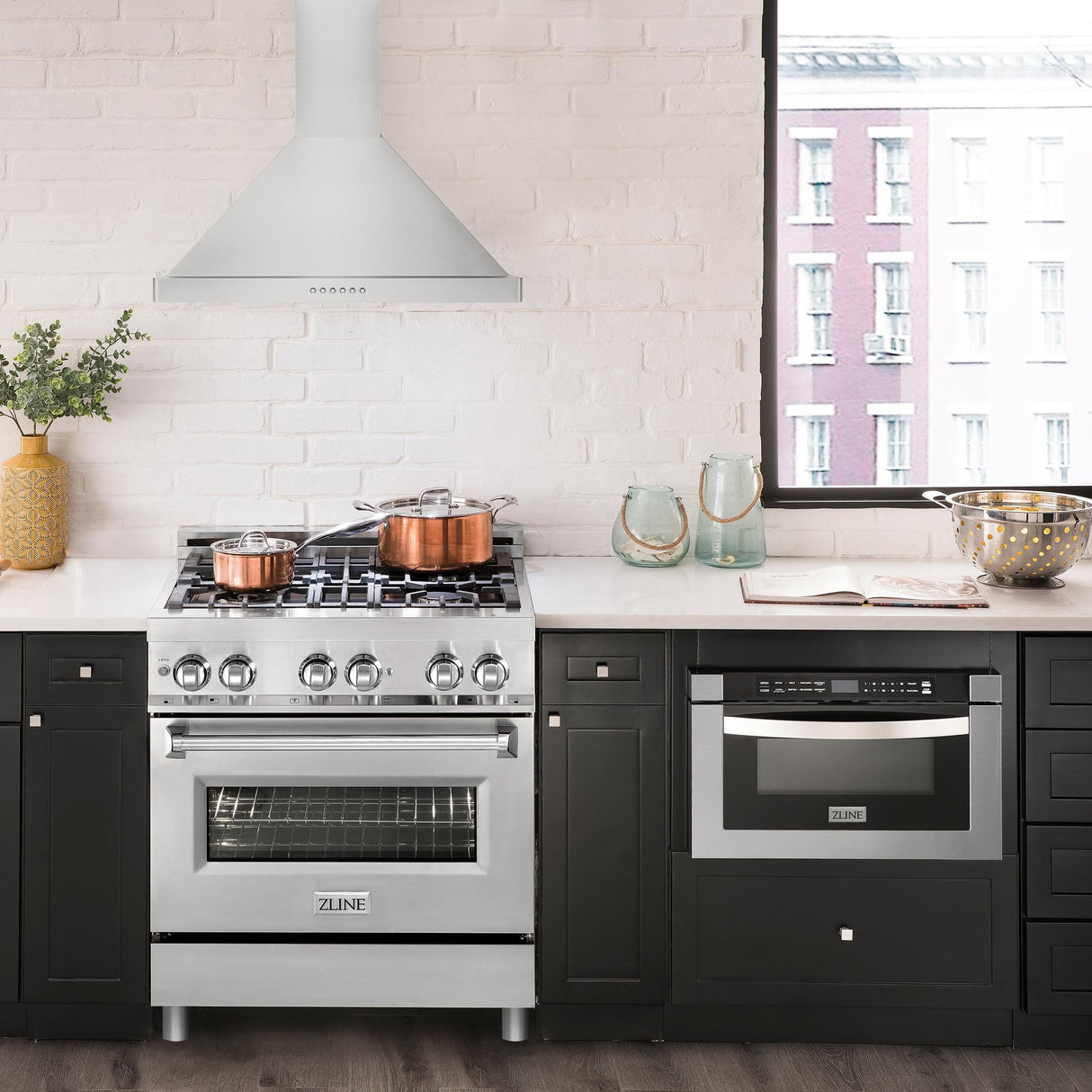 ZLINE Alpine Series Ducted Wall Mount Range Hood in Stainless Steel (ALP10WL)