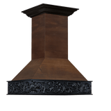 ZLINE 36" Wooden Wall Mount Range Hood in Antigua and Walnut (9373AR-36)