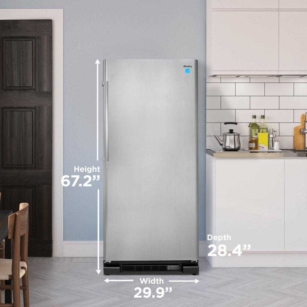 Danby Designer 17.0 cu. ft. Apartment Size Fridge in Stainless Steel Look