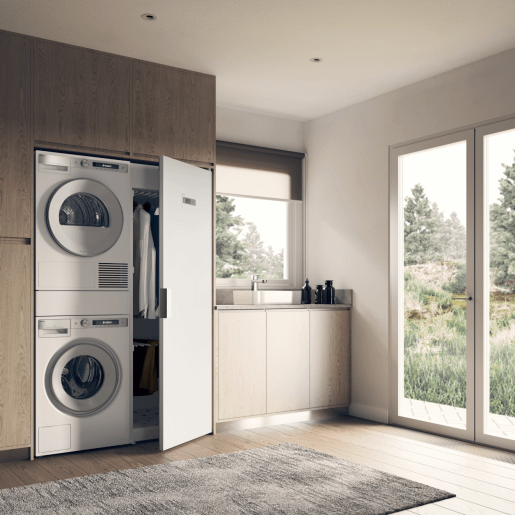 Pull-out shelf for laundry