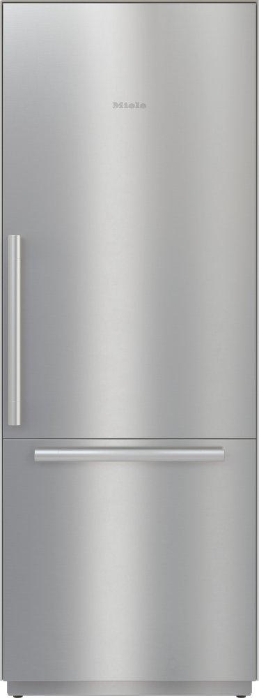 KF 2802 SF Stainless steel/CleanSteel - MasterCool™ fridge-freezer For high-end design and technology on a large scale.