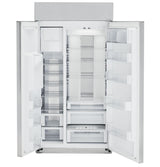 Monogram 48" Smart Built-In Side-by-Side Refrigerator with Dispenser