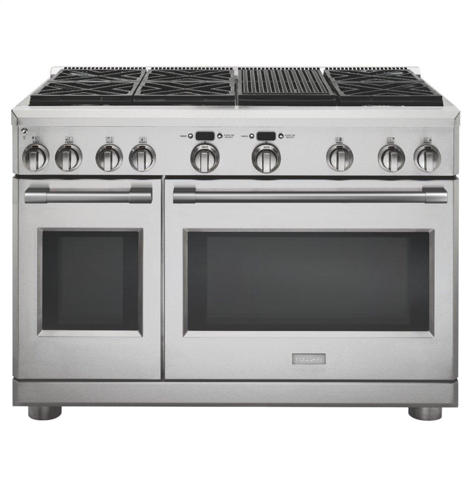 Monogram 48" Dual-Fuel Professional Range with 6 Burners and Grill (Natural Gas)