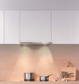 DA 3466 - Built-in ventilation hood with energy-efficient LED lighting and backlit controls for easy use.