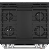 Café™ 30" Smart Slide-In, Front-Control, Gas Double-Oven Range with Convection