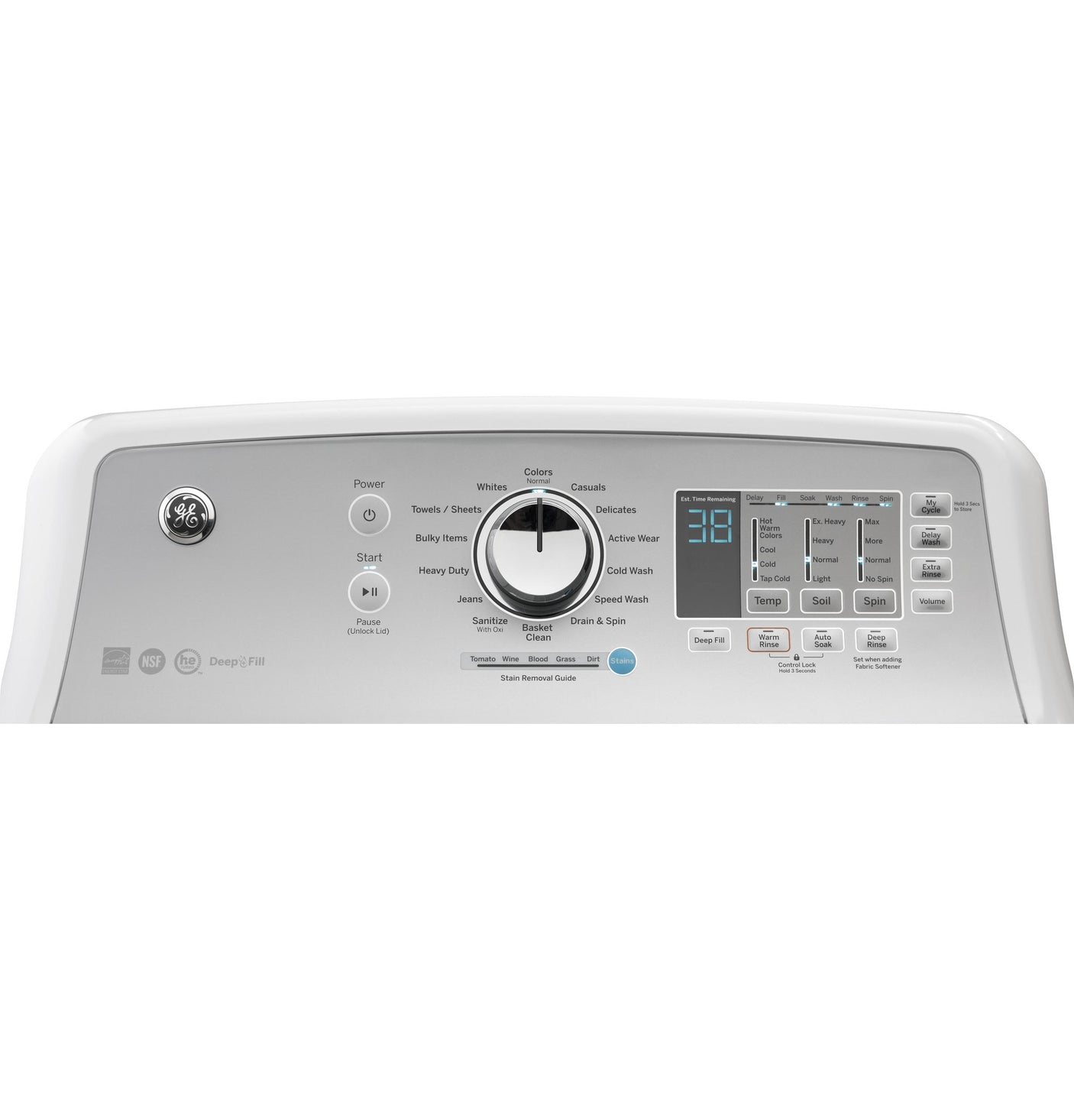 GE® 4.6 cu. ft. Capacity Washer with Stainless Steel Basket