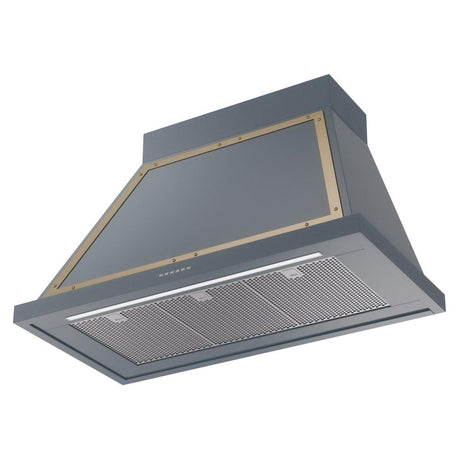 ILVE UANB40BGG Nostalgie Noblesse 40 inch Range Hood (Blue Grey, Brass)