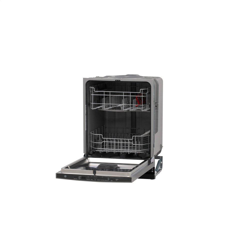 GE® Hybrid Stainless Steel Interior Dishwasher with Hidden Controls