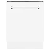 ZLINE 24" Tallac Series 3rd Rack Dishwasher with Traditional Handle, 51dBa (DWV-24) [Color: White Matte]