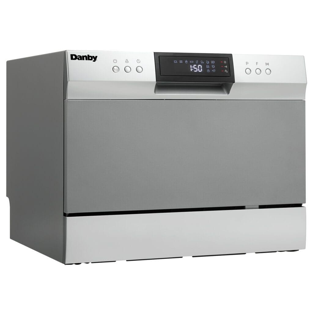 Danby 6 Place Setting Countertop Dishwasher in Silver