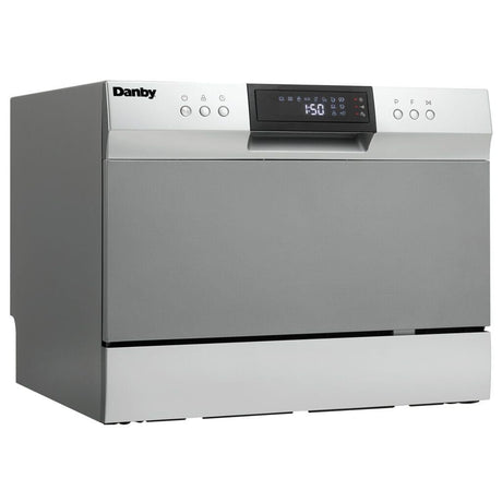 Danby 6 Place Setting Countertop Dishwasher in Silver