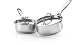 Stainless Steel 2-Piece Sauce Pan Set