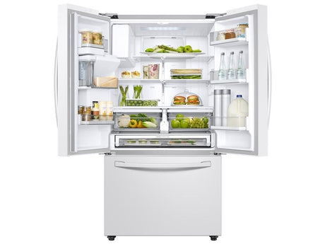 28 cu. ft. Smart 3-Door French Door Refrigerator with AutoFill Water Pitcher in White
