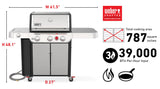 Genesis S-335 Gas Grill (Natural Gas) - Stainless Steel
