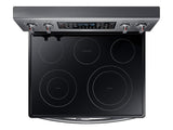 5.9 cu ft. Smart Freestanding Electric Range with Flex Duo™ & Dual Door in Black Stainless Steel