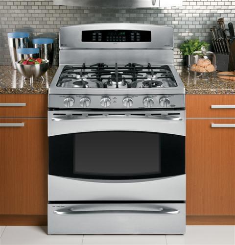 GE Profile™ Series 30" Free-Standing Self Clean Gas Range with Baking Drawer