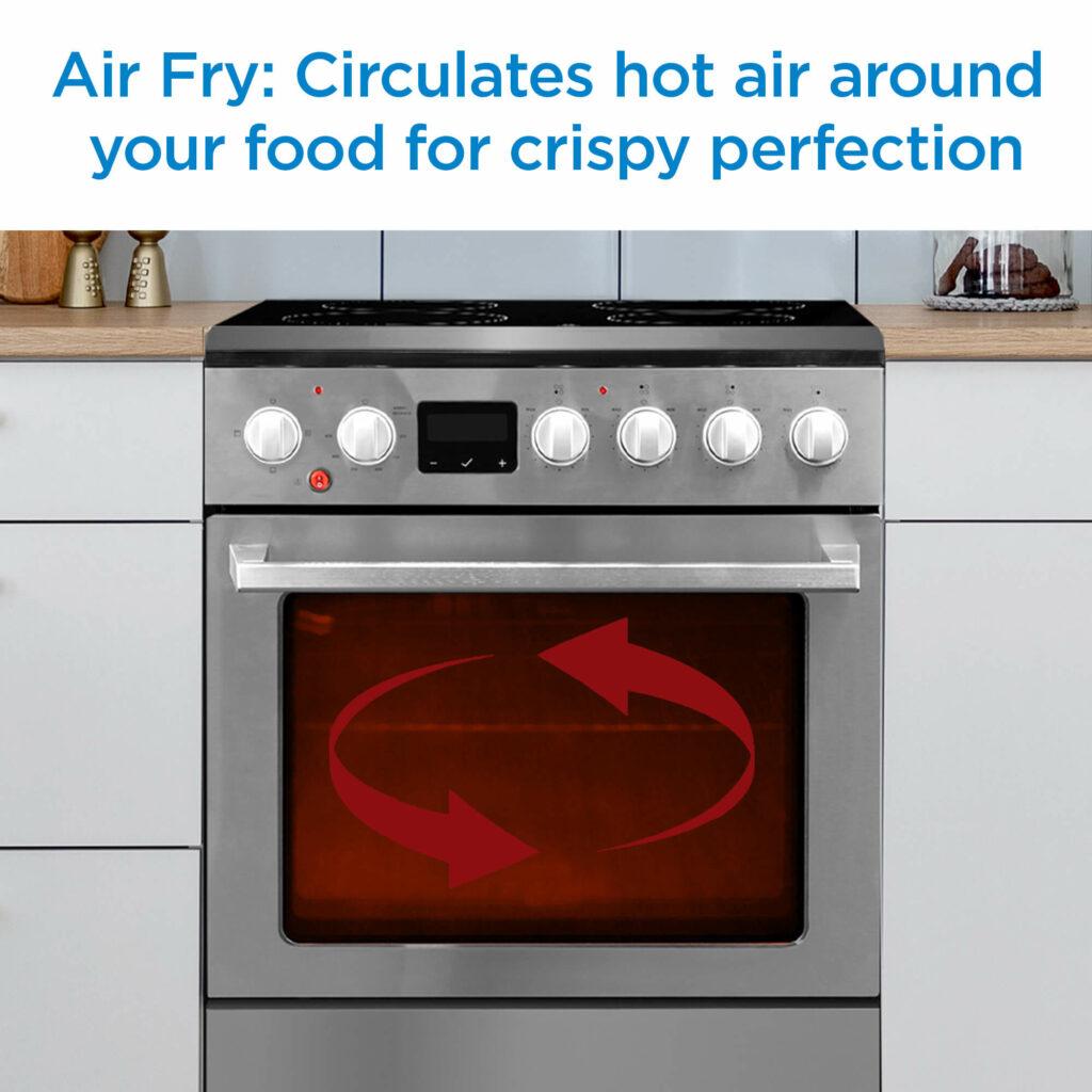 Danby 24-in TruAirFry Smooth top Slide-in Electric Range in Stainless Steel