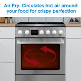 Danby 24-in TruAirFry Smooth top Slide-in Electric Range in Stainless Steel