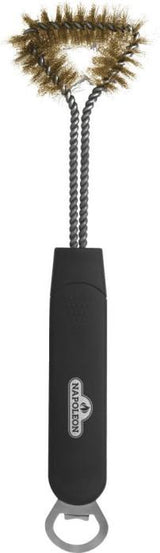 Three Sided Grill Brush with Bottle Opener