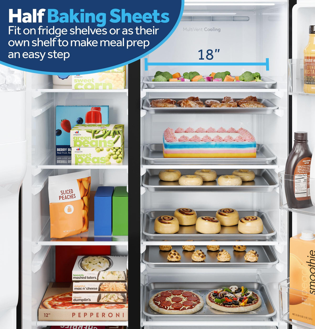 GE® 23.6 Cu. Ft. Counter-Depth Side-By-Side Refrigerator with Extra Tall Dispenser and In-Door Icemaker