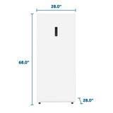 Element 14.0 cu. ft. Upright Convertible Freezer / Refrigerator - White, ENERGY STAR (EUF14CEEW)
