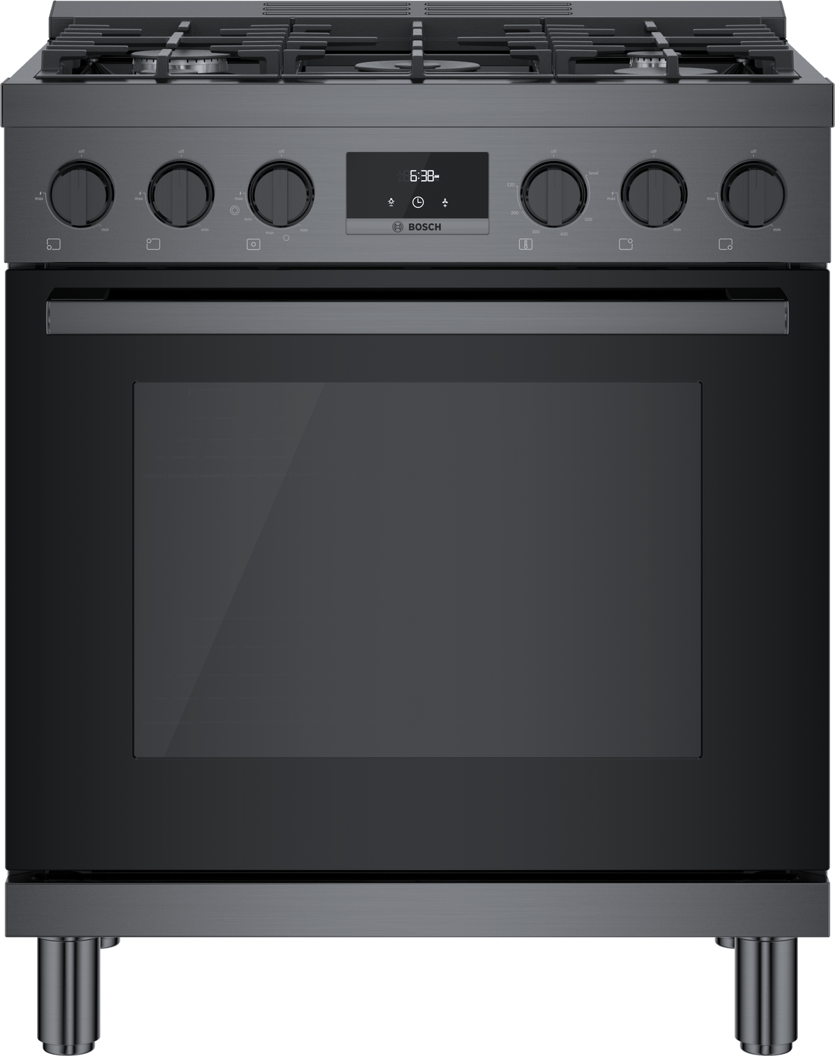 800 Series Gas Freestanding Range 30" Black Stainless Steel