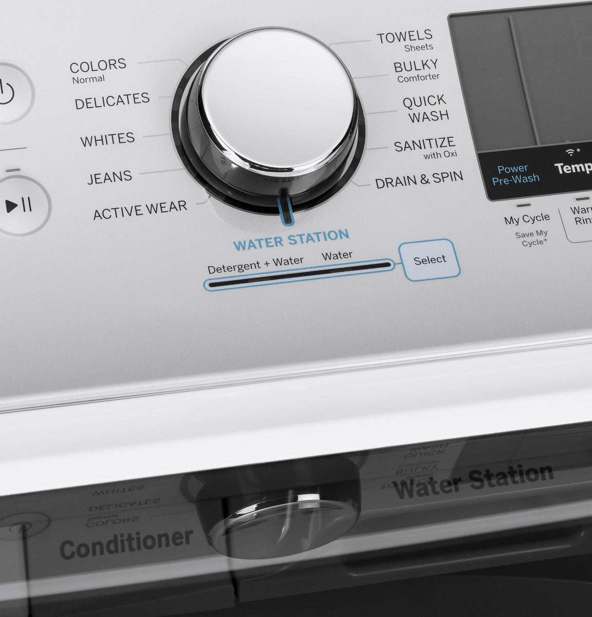 GE® ENERGY STAR® 5.0 cu. ft. Capacity Smart Washer with Sanitize w/Oxi and SmartDispense
