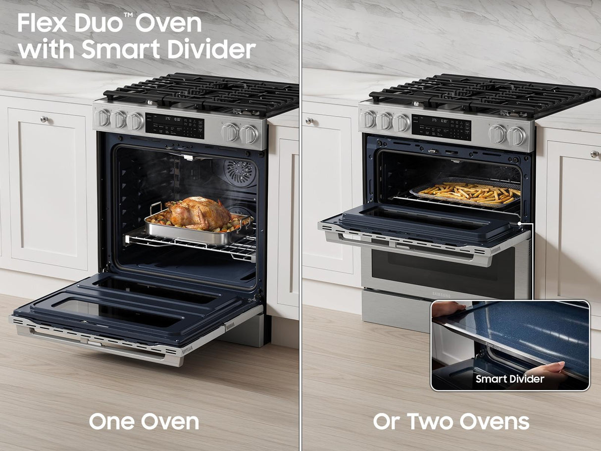 Bespoke Smart Slide-in Gas Range Flex Duo™ Oven  Pro Style Design  Dual True Convection