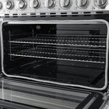 Forno Paolo 36 Inch Freestanding Electric Range, Stainless Steel, 5.44 cu.ft, True Convection Oven, Energy Efficient