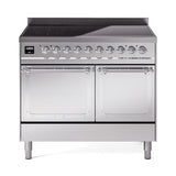 ILVE UNDI406QNMPSSC Nostalgie II Noblesse 40 inch Induction Range (Solid Door, Stainless Steel, Chrome)