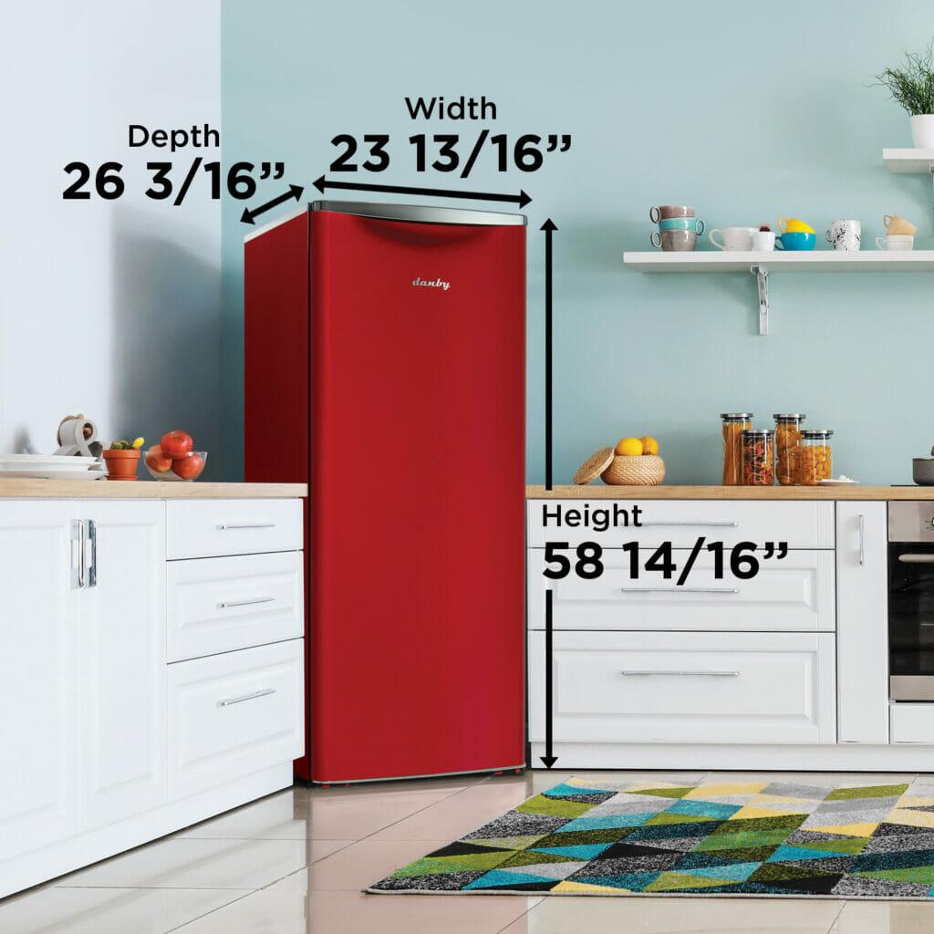 Danby 11.0 cu. ft. Apartment Size Fridge in Metallic Red ()