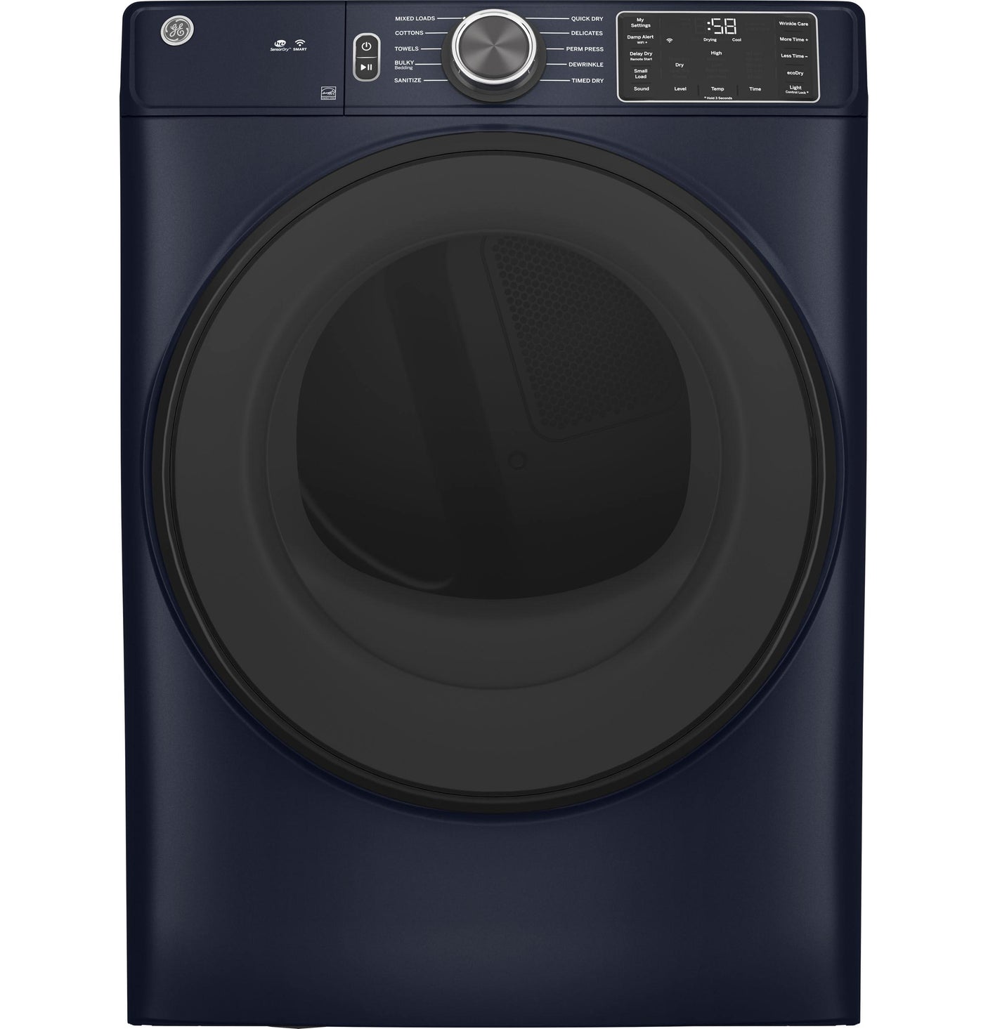 GE® ENERGY STAR® 7.8 cu. ft. Capacity Smart Front Load Gas Dryer with Sanitize Cycle