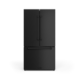 36 Inch 20.3 Cu Ft French Door Counter Depth Refrigerator With Ice Maker In Black  Gordon Ramsay Series