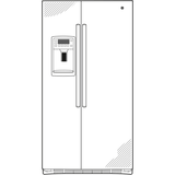 GE Profile™ Series 21.9 Cu. Ft. Counter-Depth Side-By-Side Refrigerator