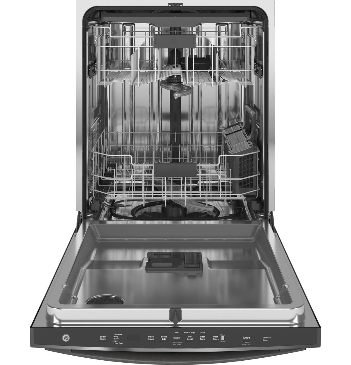 GE® ENERGY STAR® Top Control with Stainless Steel Interior Dishwasher with Sanitize Cycle & Dry Boost with Fan Assist