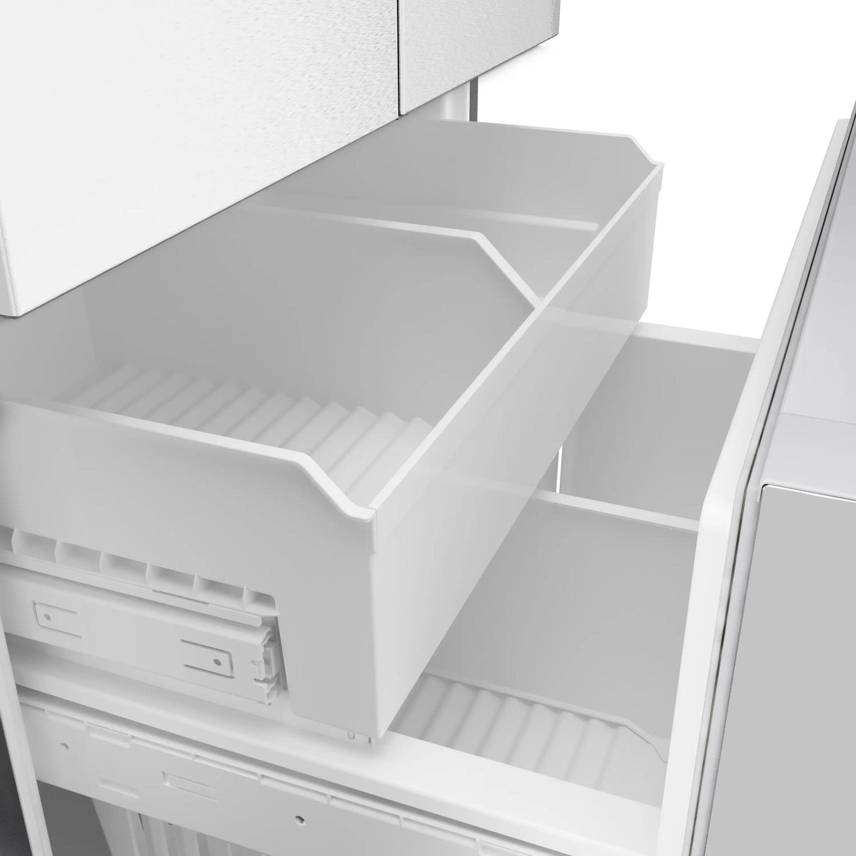 100 Series French Door Bottom Mount Refrigerator 36" Stainless steel (with anti-fingerprint), Total No Frost