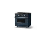 36"W. Sealed Burner Gas Range (Burner: 6b, Finish: Squall, Trim: Polished Chrome, Fuel: Natural Gas)