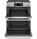 GE Café™ Series 30" Slide-In Front Control Dual-Fuel Double Oven with Convection Range