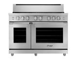 Gas Pro Range, Silver Stainless Steel, Natural Gas